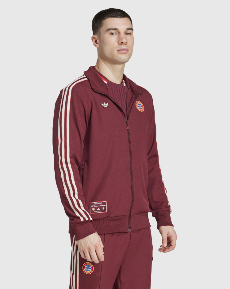 Track top Terrace Icons FC Bayern Munchen Rosso Uomo
