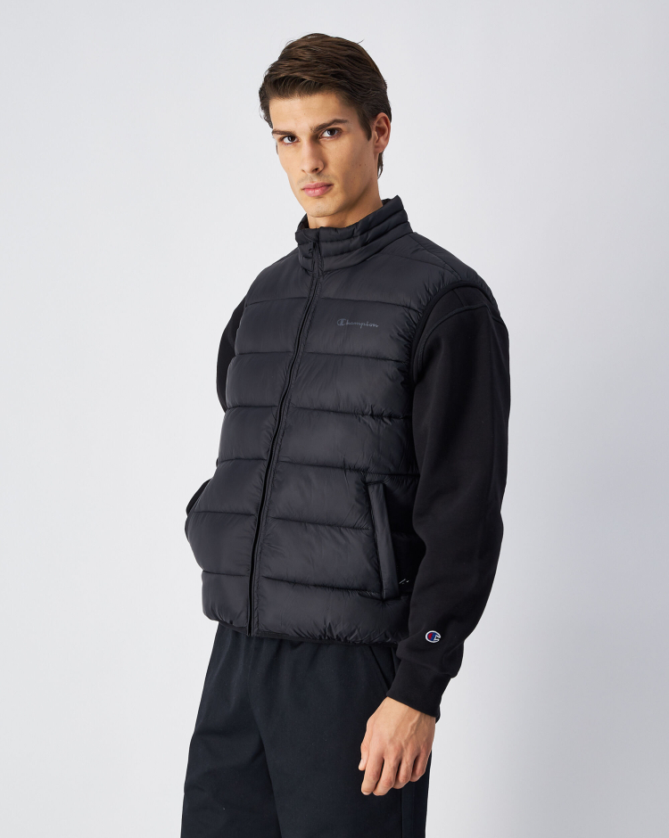 Giacca Smanicata Con Cappuccio Outdoor Nero Uomo