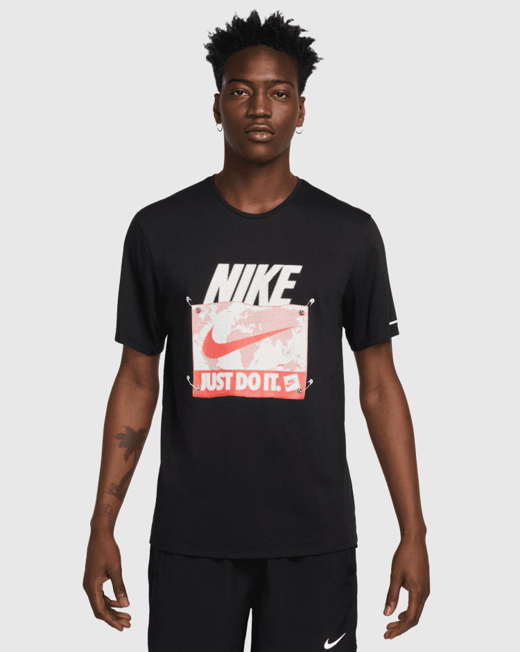 T-Shirt Running Energy Nero Uomo