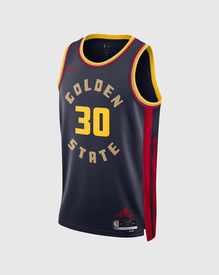 Canotta Golden State Warriors Stephen Curry Blu Uomo