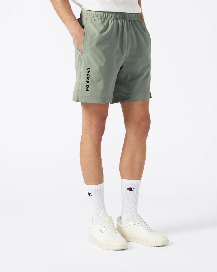 Short in Nylon Verde Uomo