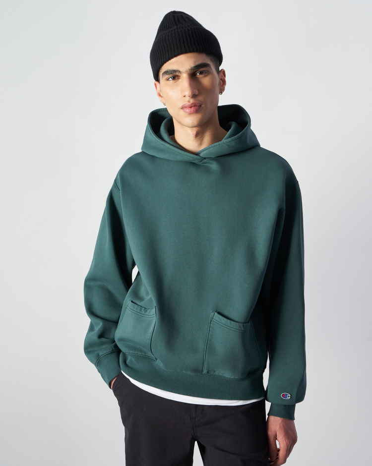 Felpa Heritage con cappuccio Verde Uomo