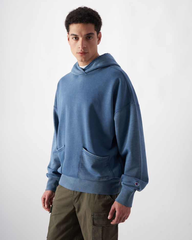 Felpa Con Cappuccio Time Capsule Blu Uomo